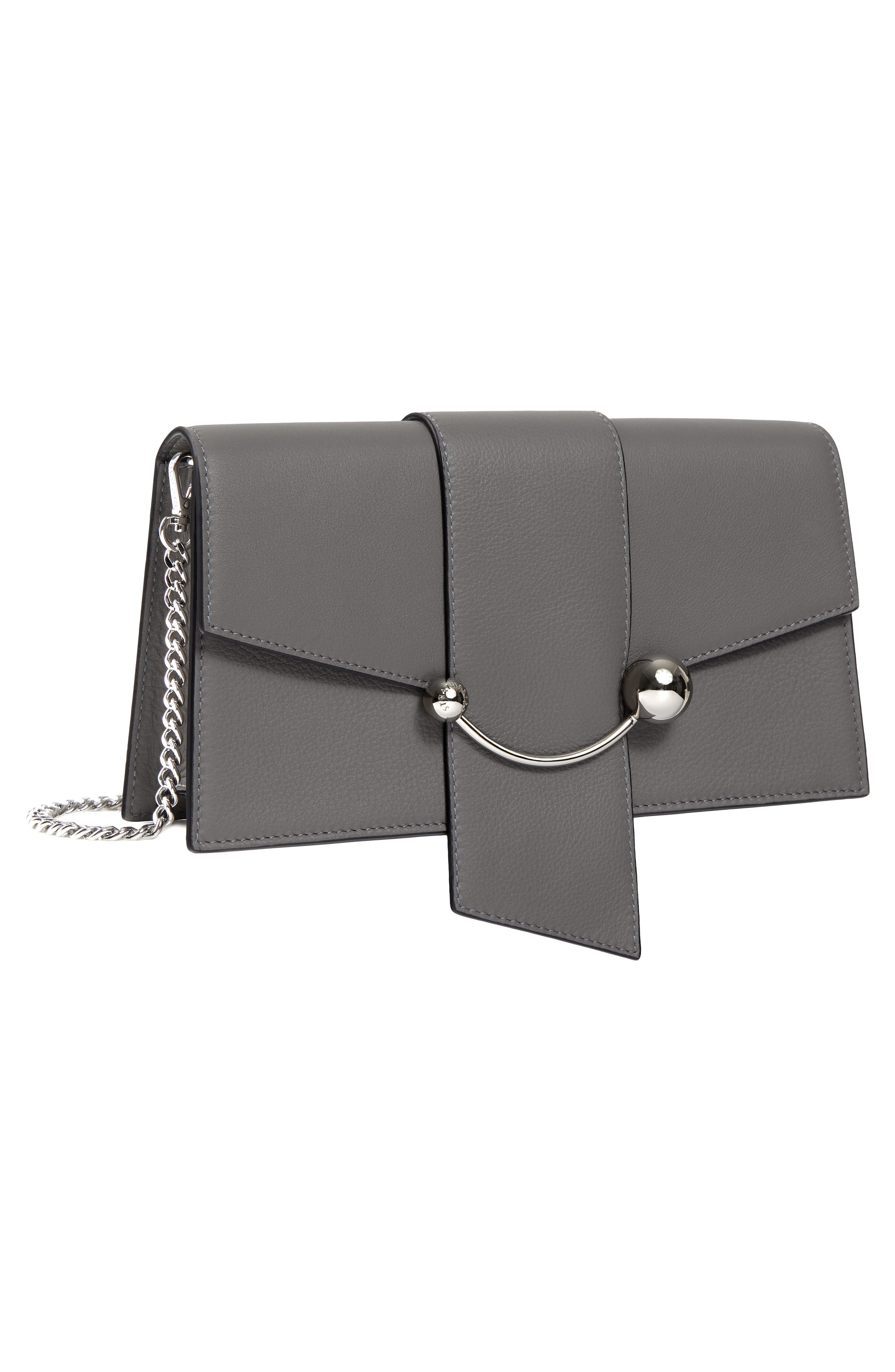 Strathberry Mini Crescent Leather Clutch, Alternate, color, 