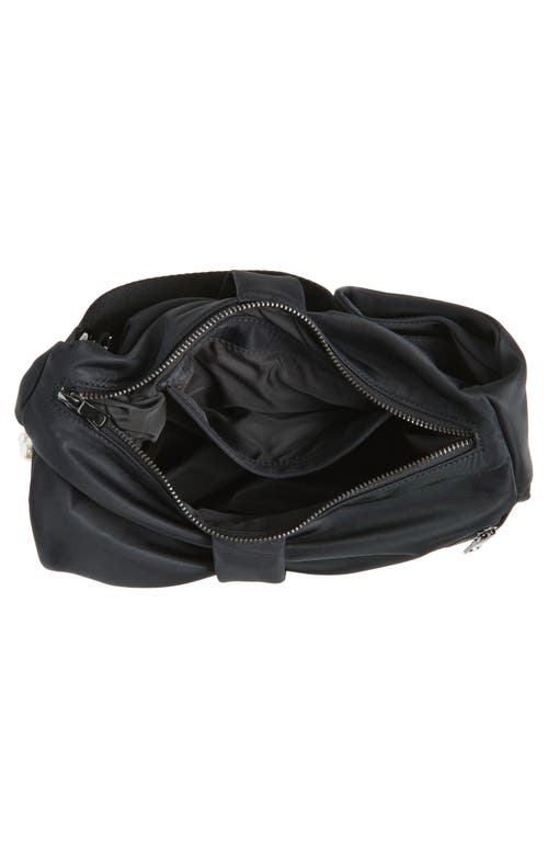 Simone Rocha Mini Sling Bow Shoulder Bag In Black