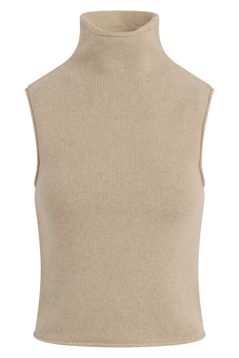 Stevie Sleeveless Wool & Yak Hair Sweater, Alternate, color, CAMEL
