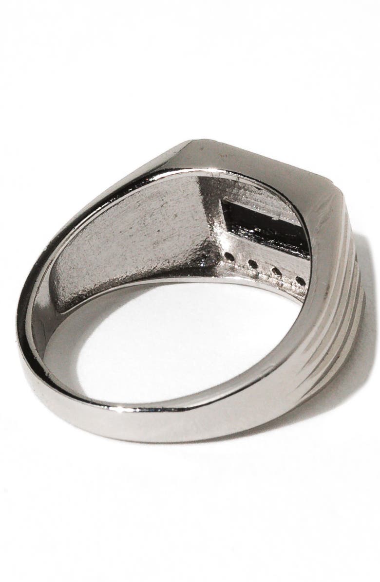 Child of Wild Levi Onyx Cocktail Ring, Alternate, color, Silver