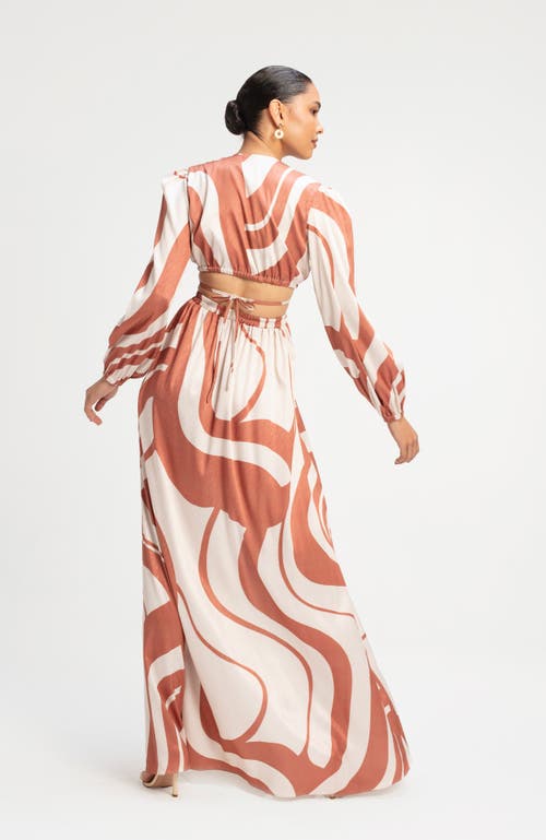 Diarrablu Amal Dress In Luze Rust