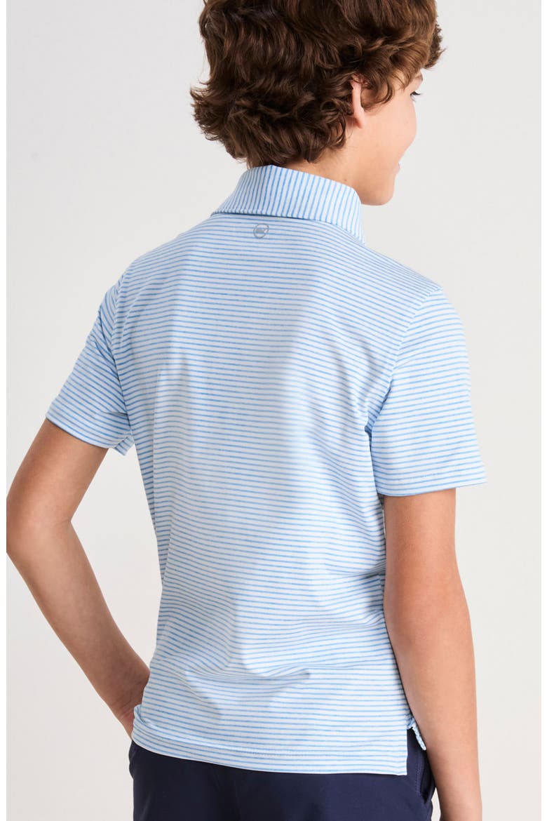 Kids' Bradley Stripe Stretch Polo, Alternate, color, OCEAN BREEZE TEJ