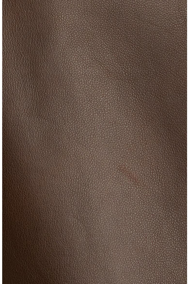 Archer Leather Jacket, Alternate, color, BROWN