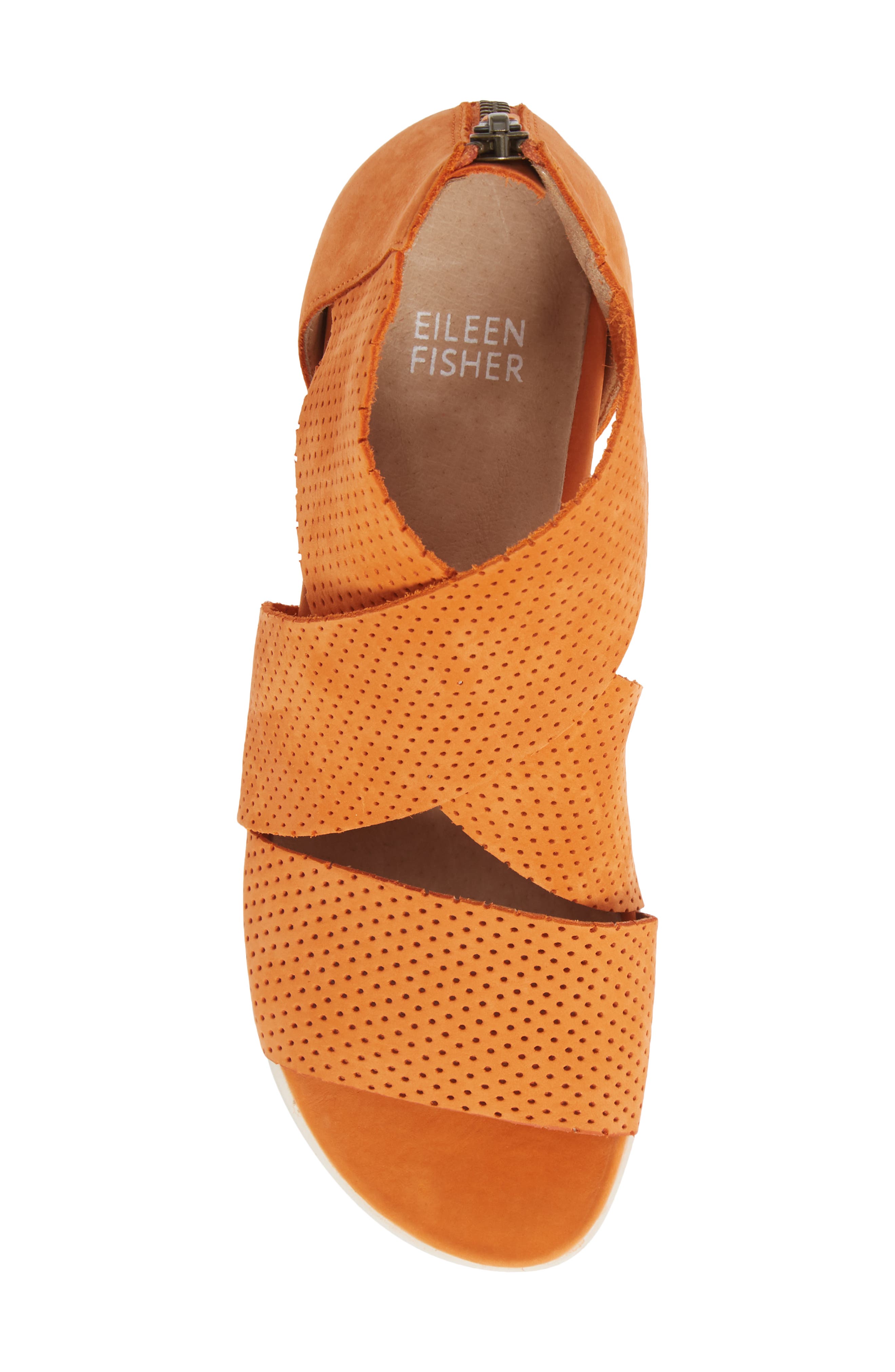 Voice Wedge Sandal, Alternate, color, MANDARIN TUMBLED NUBUCK