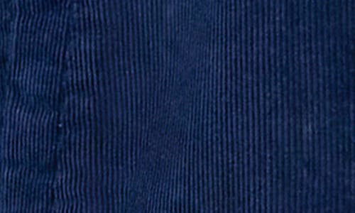 Lucky Brand Faux Shearling Lined Corduroy Trucker Jacket In Blue