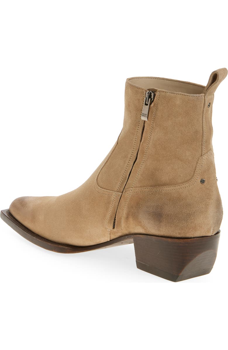 Golden Goose Debbie Pointed Toe Western Boot, Alternate, color, Sand
