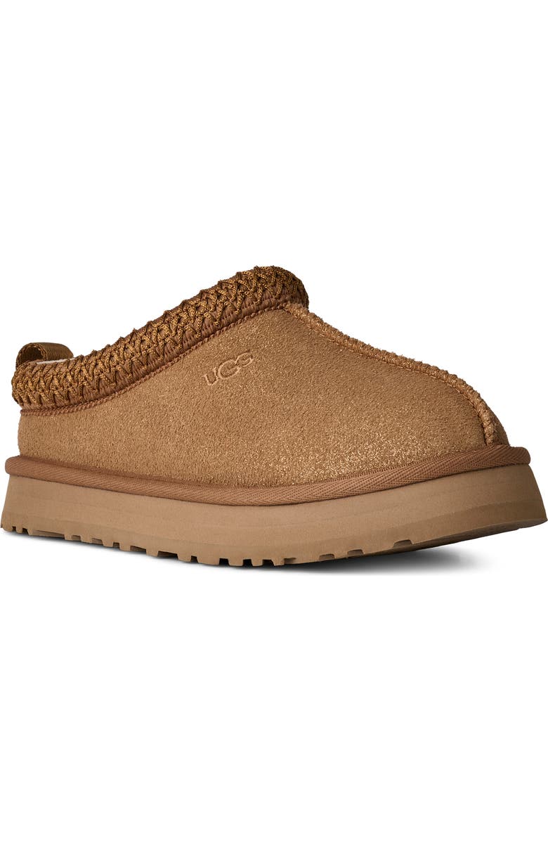 UGG<sup>®</sup> Kids' Tazz Dazzle Slipper, Main, color, Chestnut