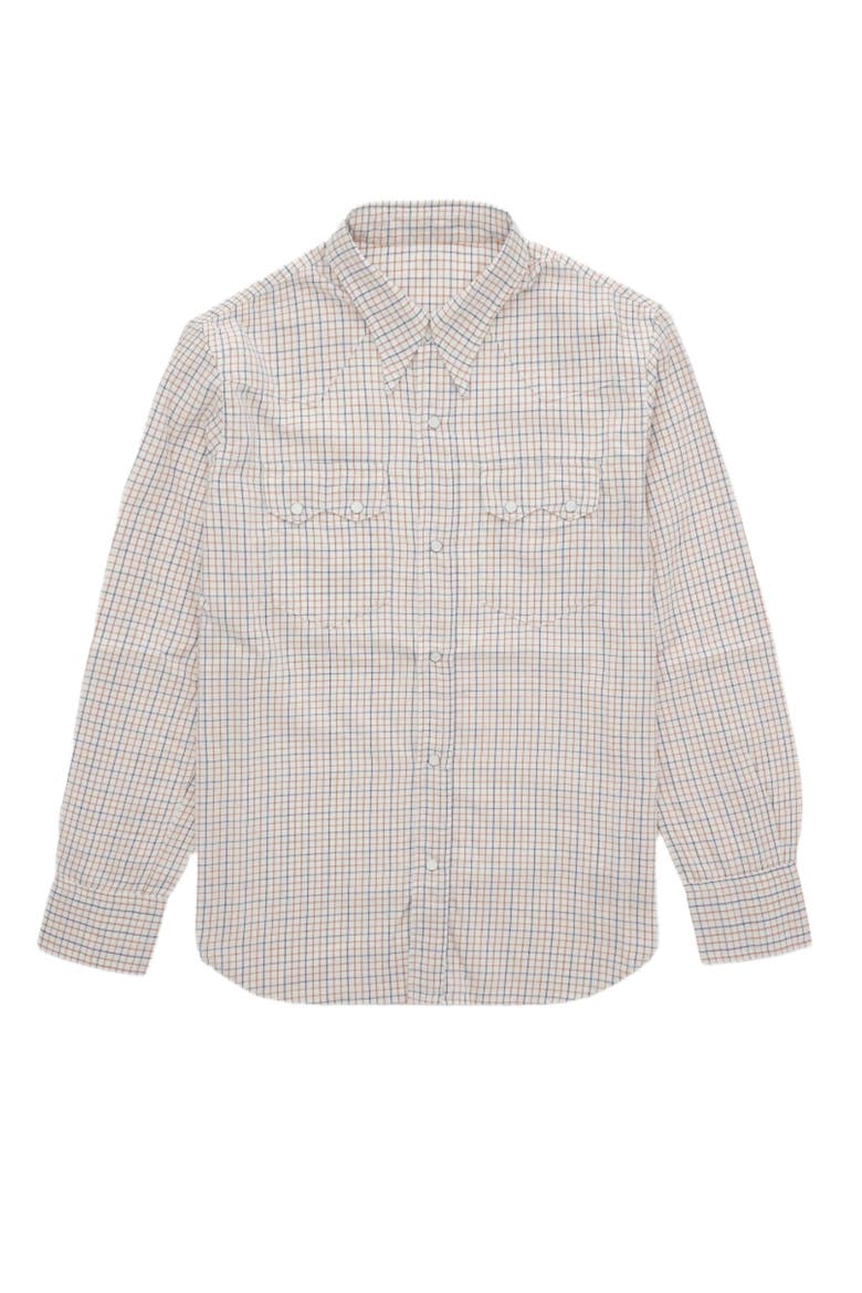 Smith Texan Shirt, Main, color, SKY BLUE DAMIER
