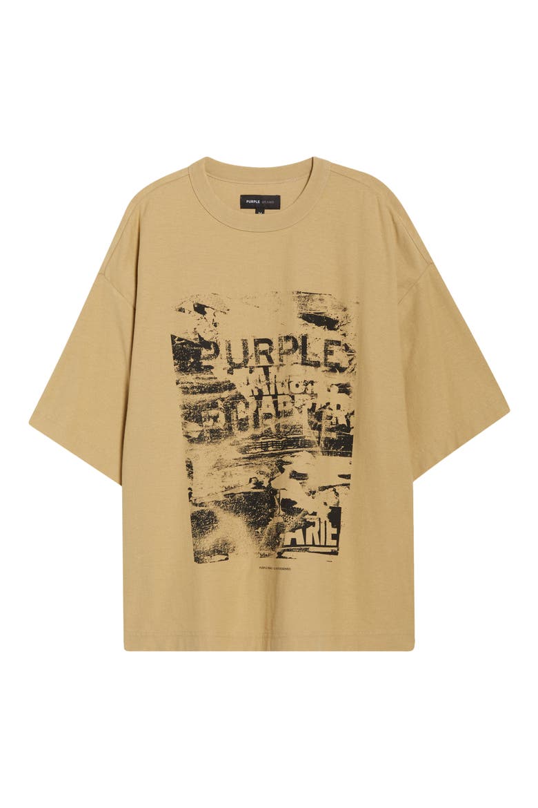 Oversize Logo Graphic T-Shirt, Alternate, color, TAN