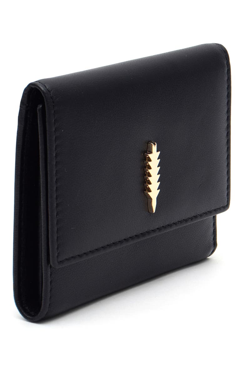 Skylar Leather Wallet, Alternate, color, BLACK