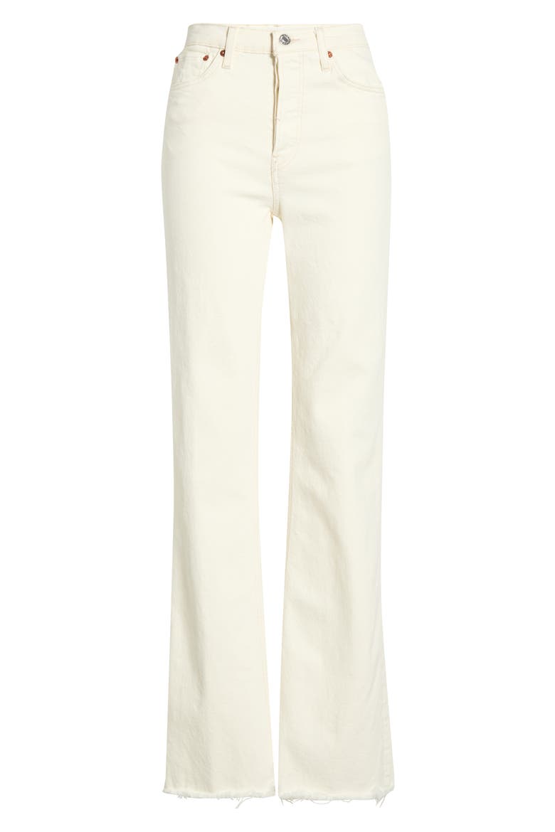 70s Bootcut Jeans, Alternate, color, CREAM
