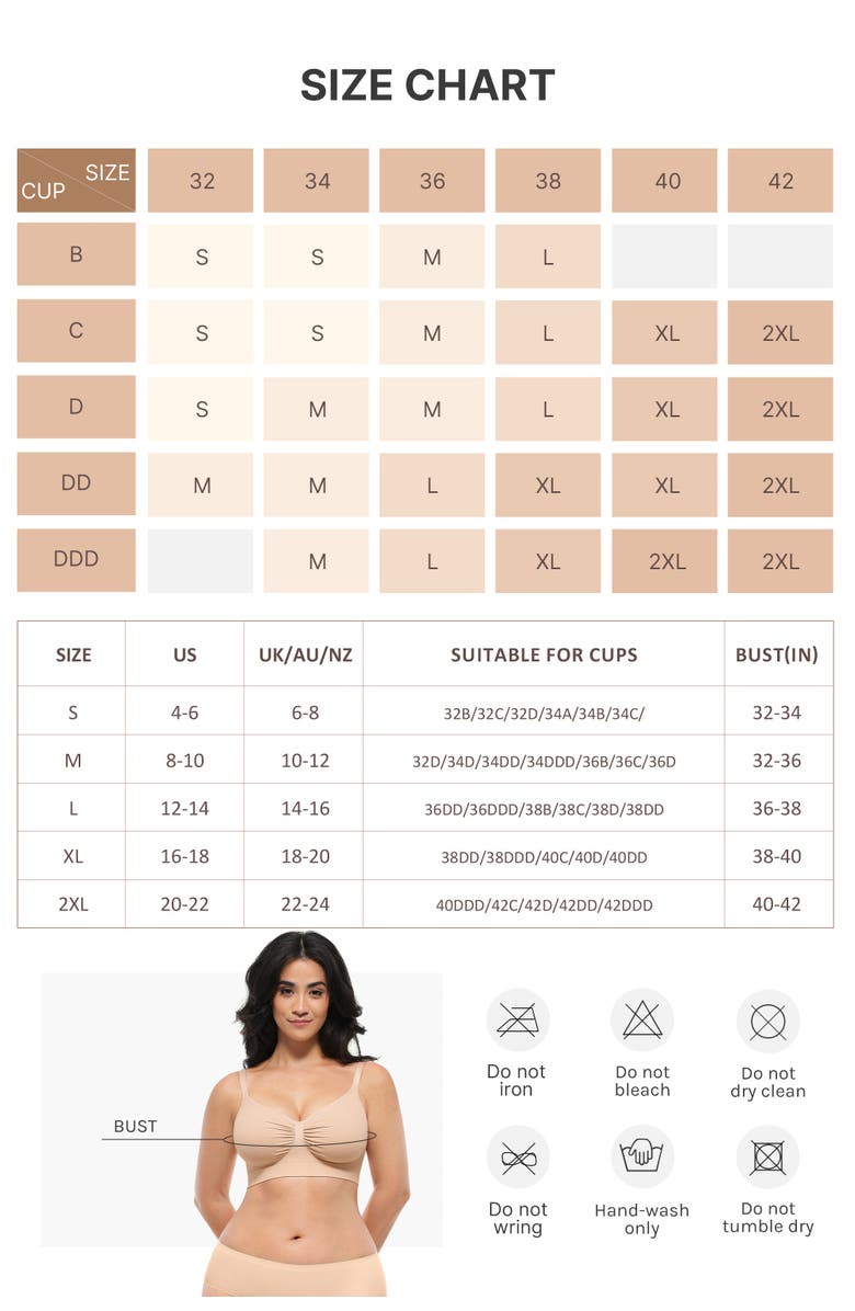 Shapellx Wireless Seamless Comfy Non Padded V Neck Bra, Alternate, color, Classic Black