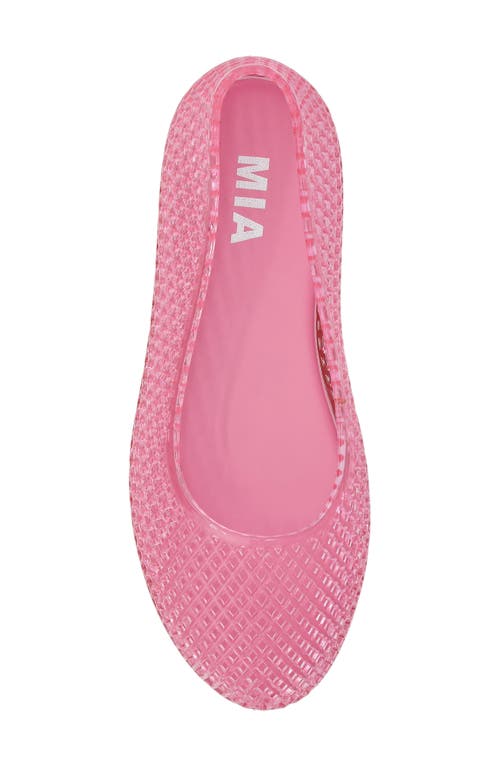 Mia Gelina Jelly Flat In Pink