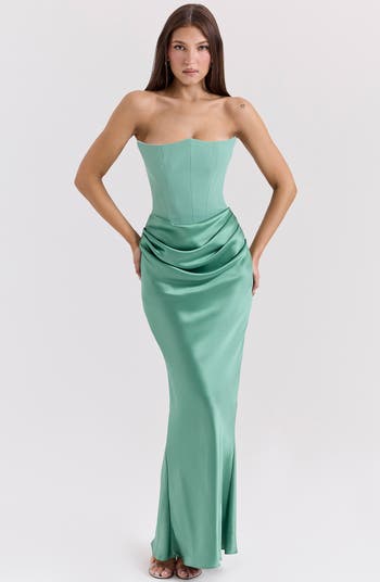 Persephone Strapless Maxi Cocktail Dress