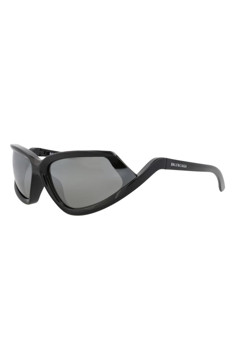 Balenciaga 71mm Shield Sunglasses, Alternate, color, 