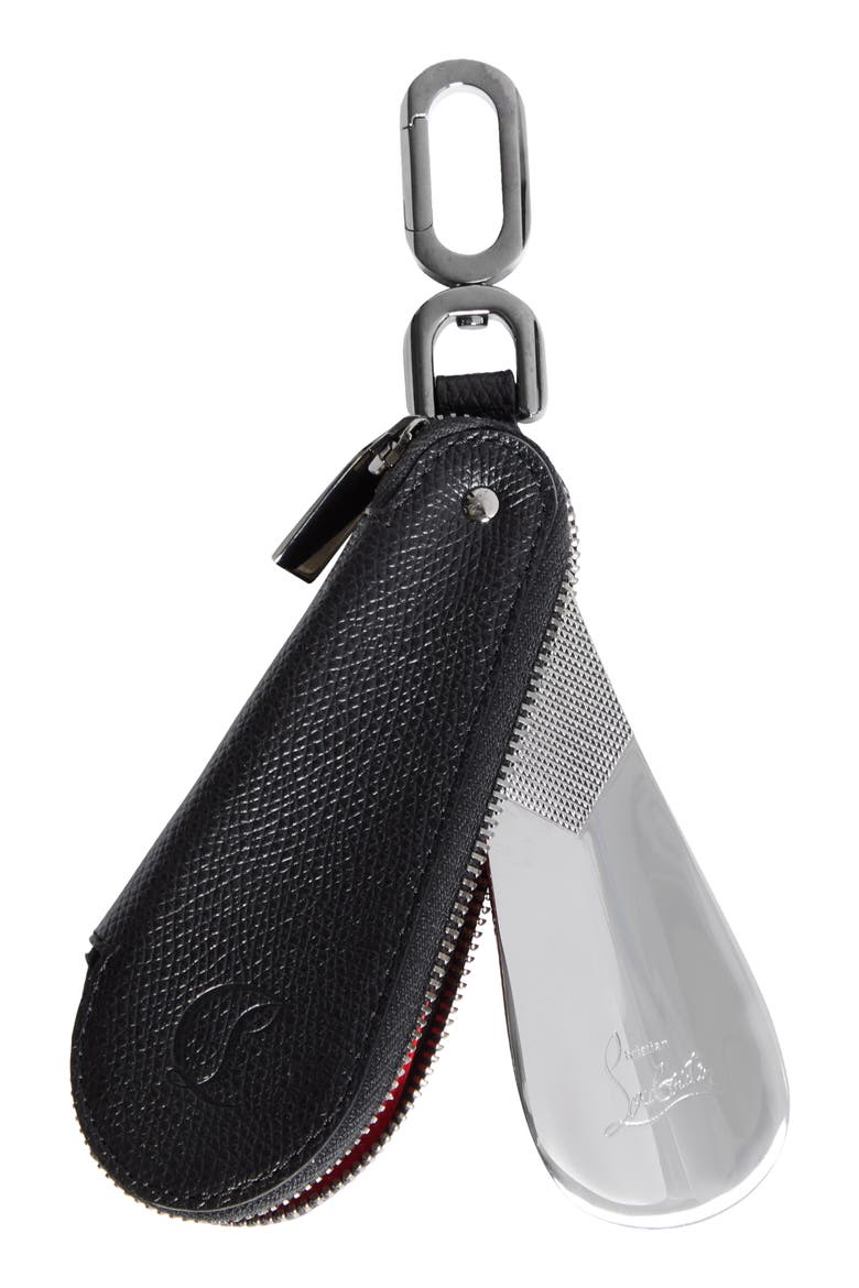 Mooncrest Shoehorn Key Ring, Main, color, BLACK