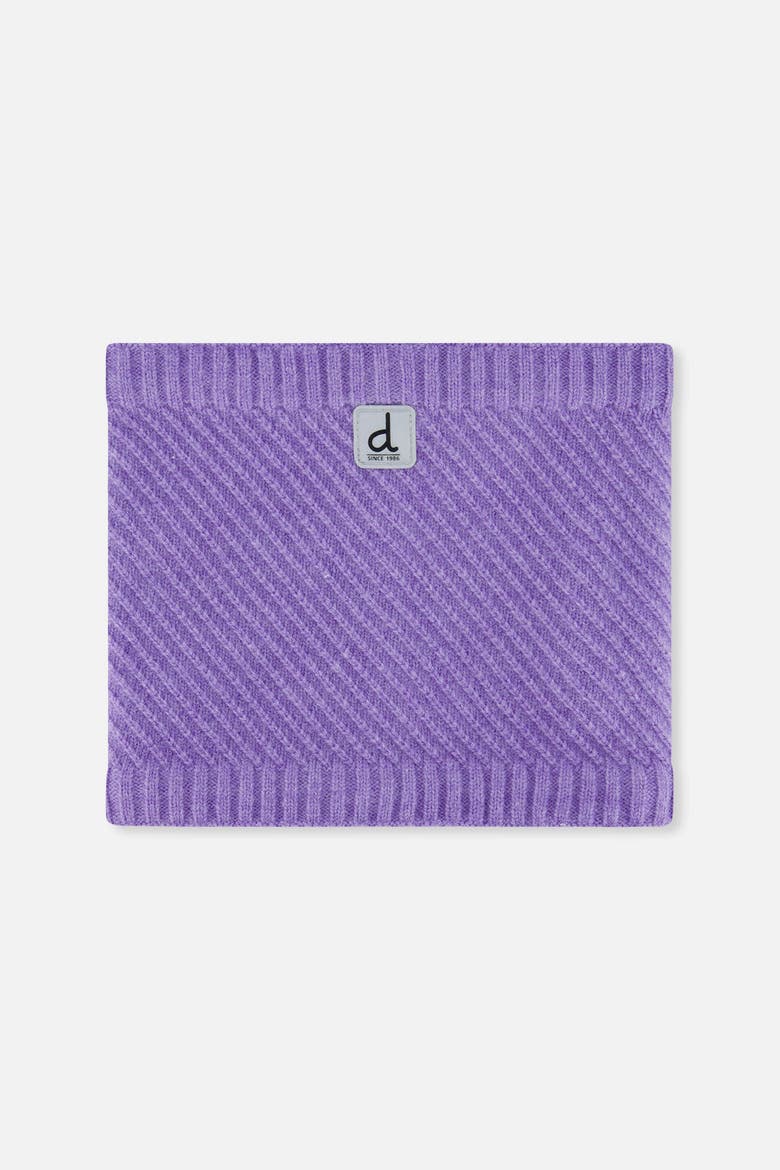 Girl Winter Knit Fleece Lined Stretch Neckwarmer, Main, color, Violet