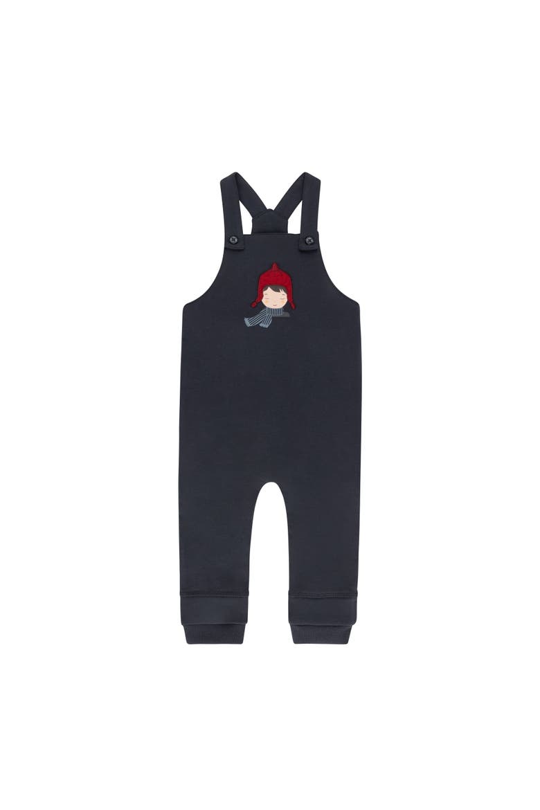 French Terry Autumn Kids Collection - Overalls, Main, color, Navy