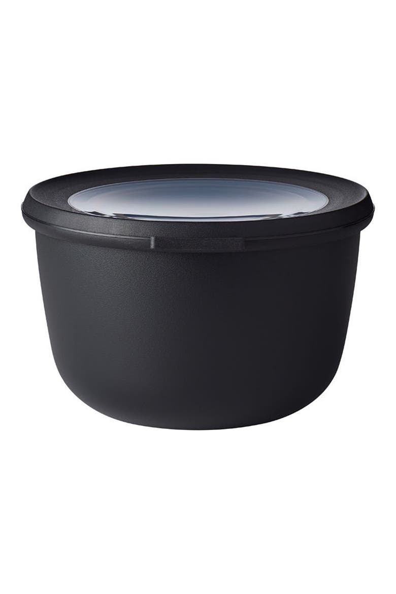 Cirqula Set of 4 Storage Bowls, Alternate, color, BLACK