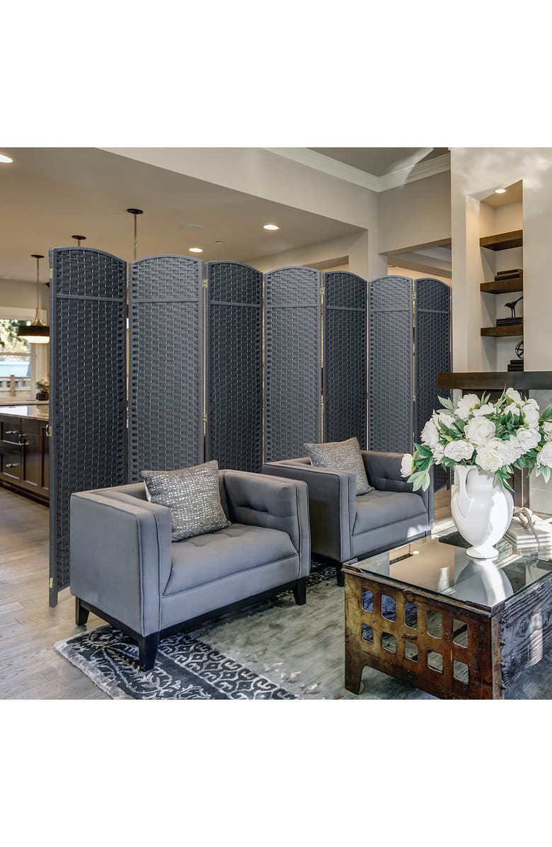 SORBUS Grey Room Divider, Alternate, color,