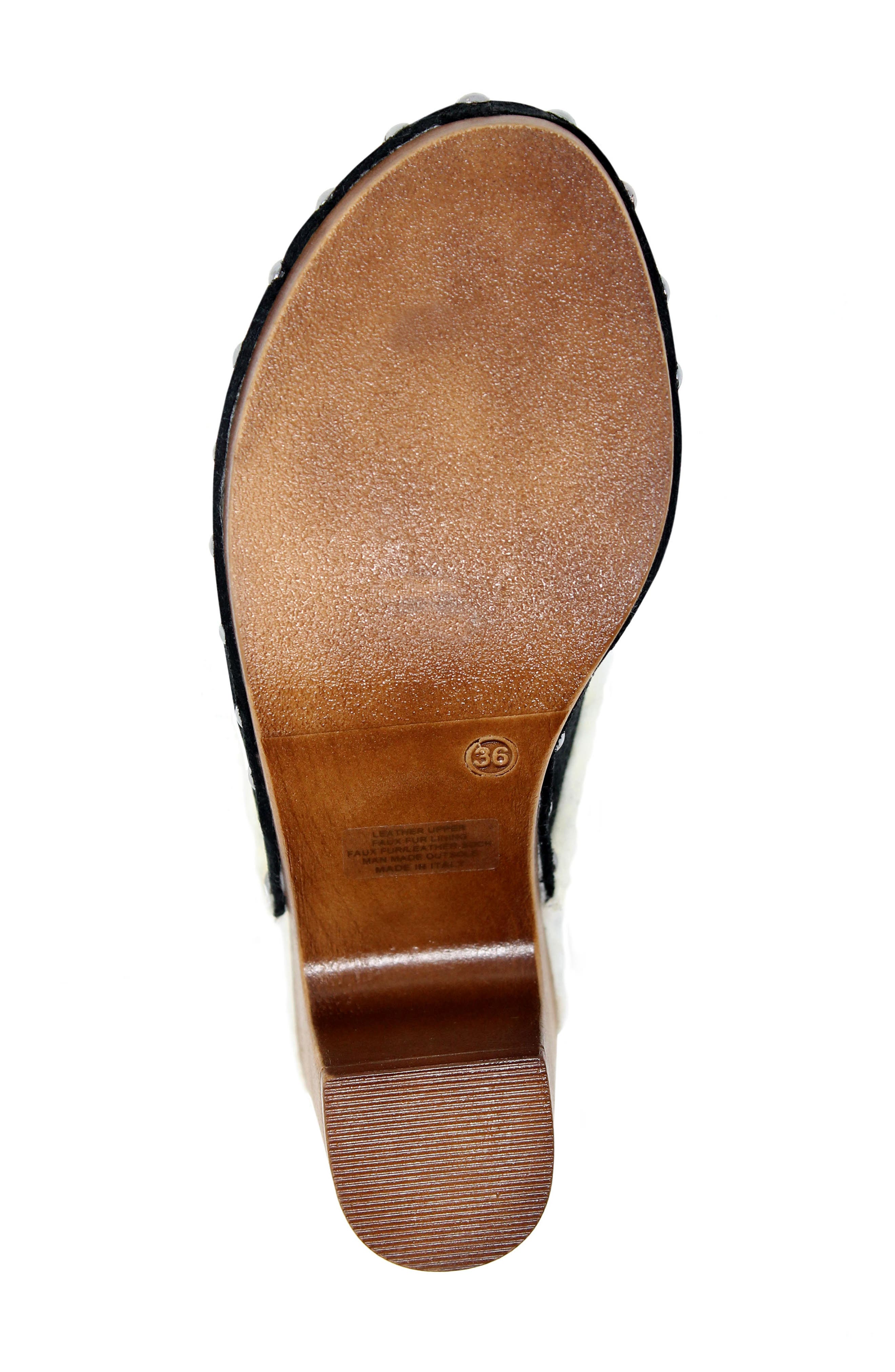 Charles David Livid Faux Shearling Clog, Alternate, color, 