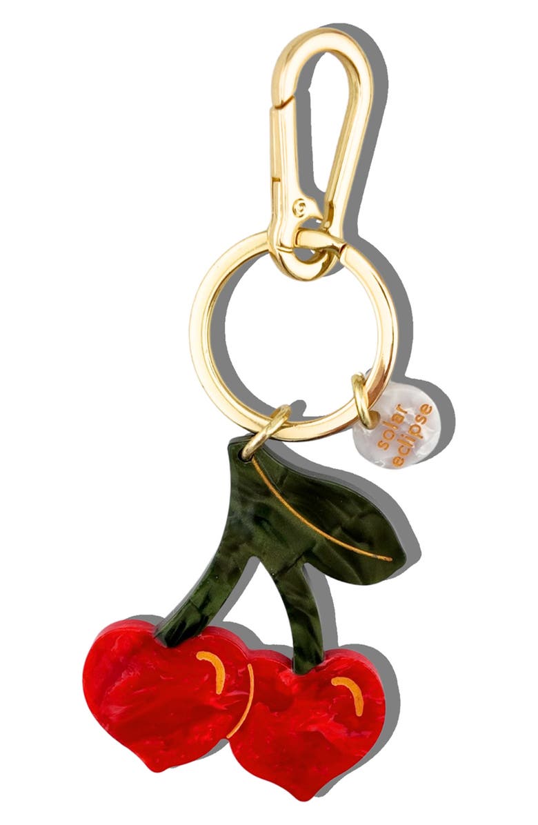 Solar Eclipse Cherry Hearts Key Chain, Main, color, 