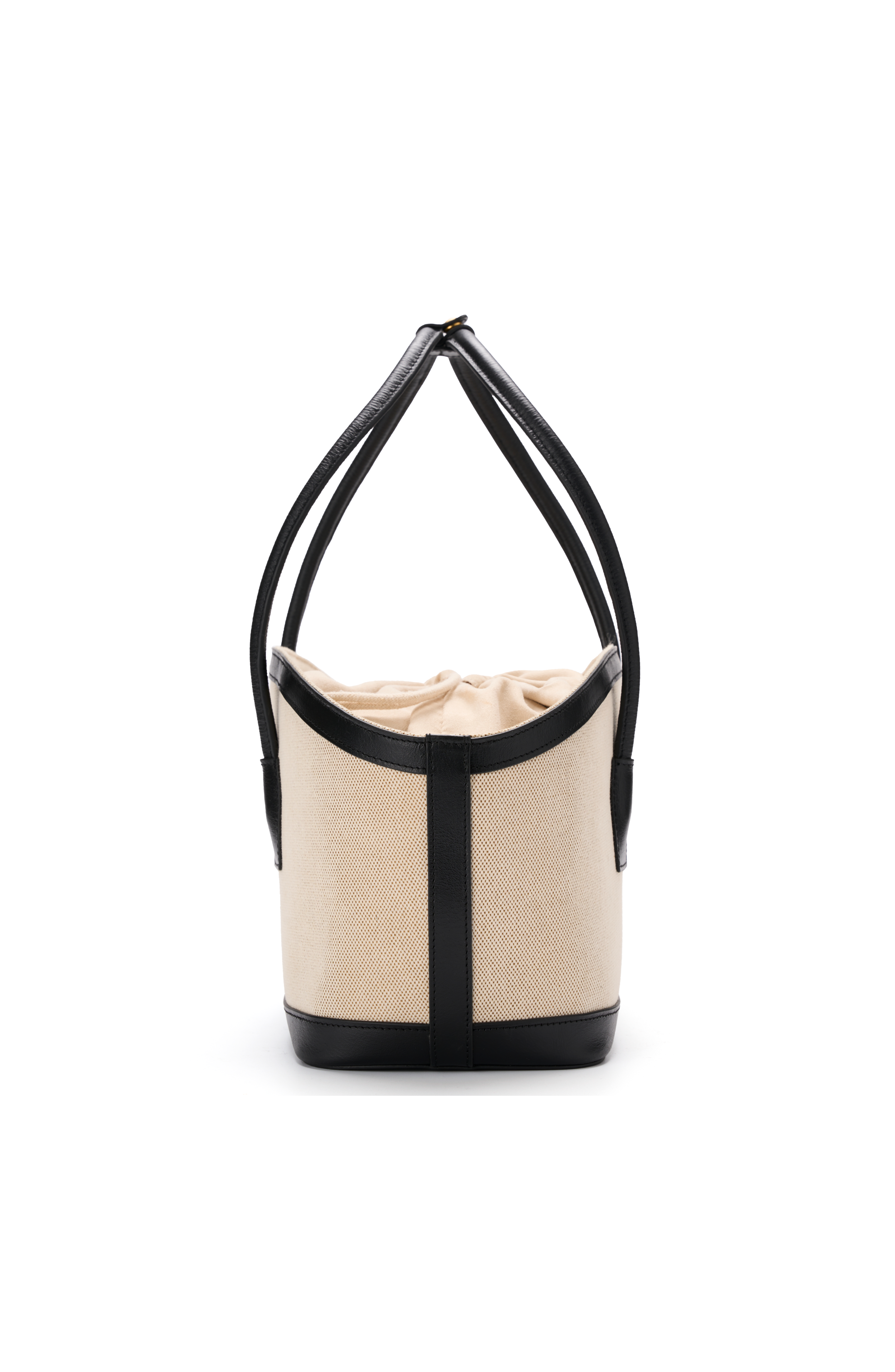 JURGI TAVO Canvas Tote with Leather Trim, Alternate, color, Beige/Black