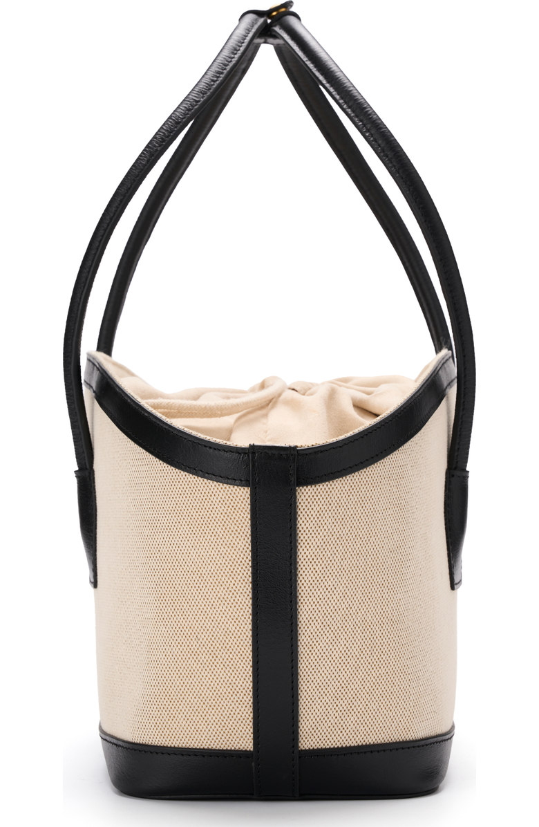 JURGI TAVO Canvas Tote with Leather Trim, Alternate, color, Beige/Black
