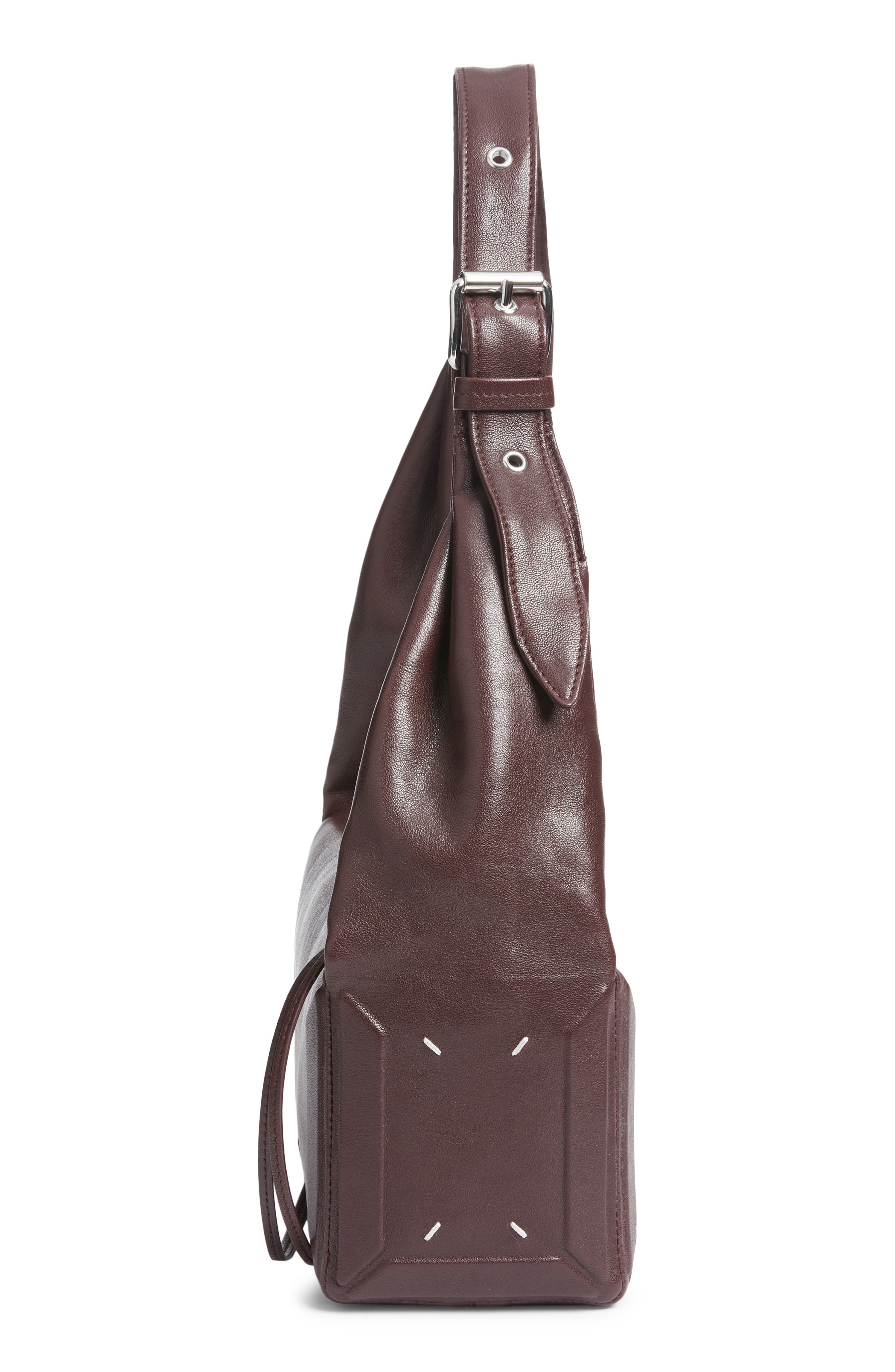 Medium East/West Box Bag, Alternate, color, BORDEAUX