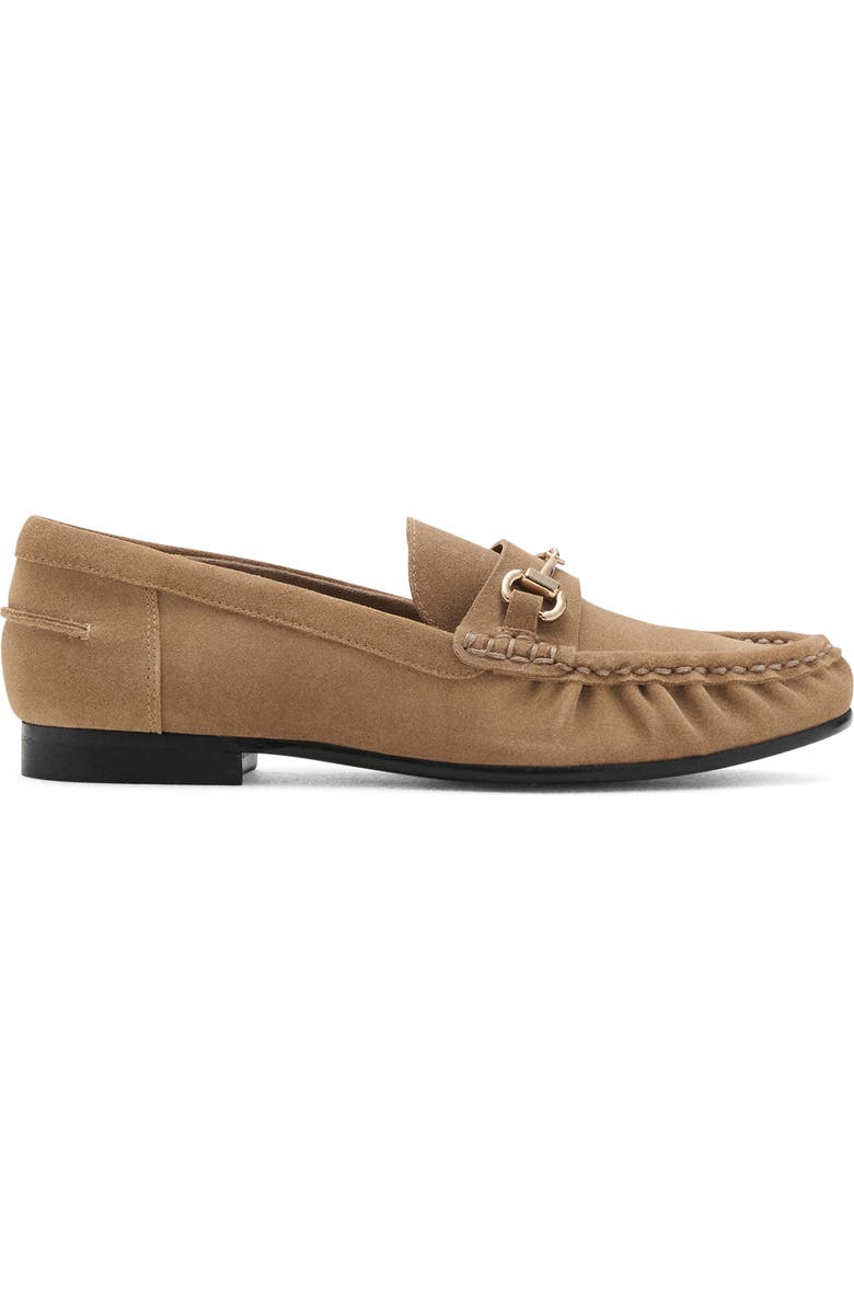 MANGO Suede Bit Loafer, Alternate, color, Medium Brown