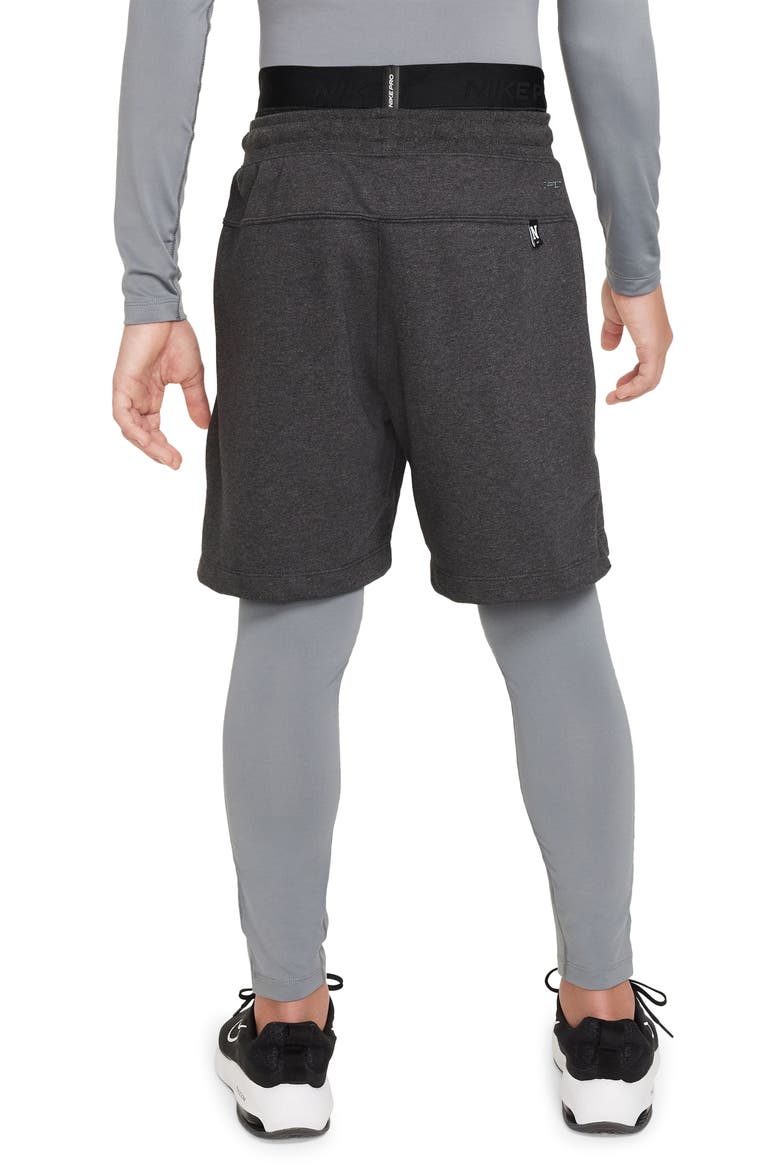 Kids' Pro Dri-FIT Athletic Tights, Alternate, color, SMOKE GREY/ SMOKE GREY/ BLACK