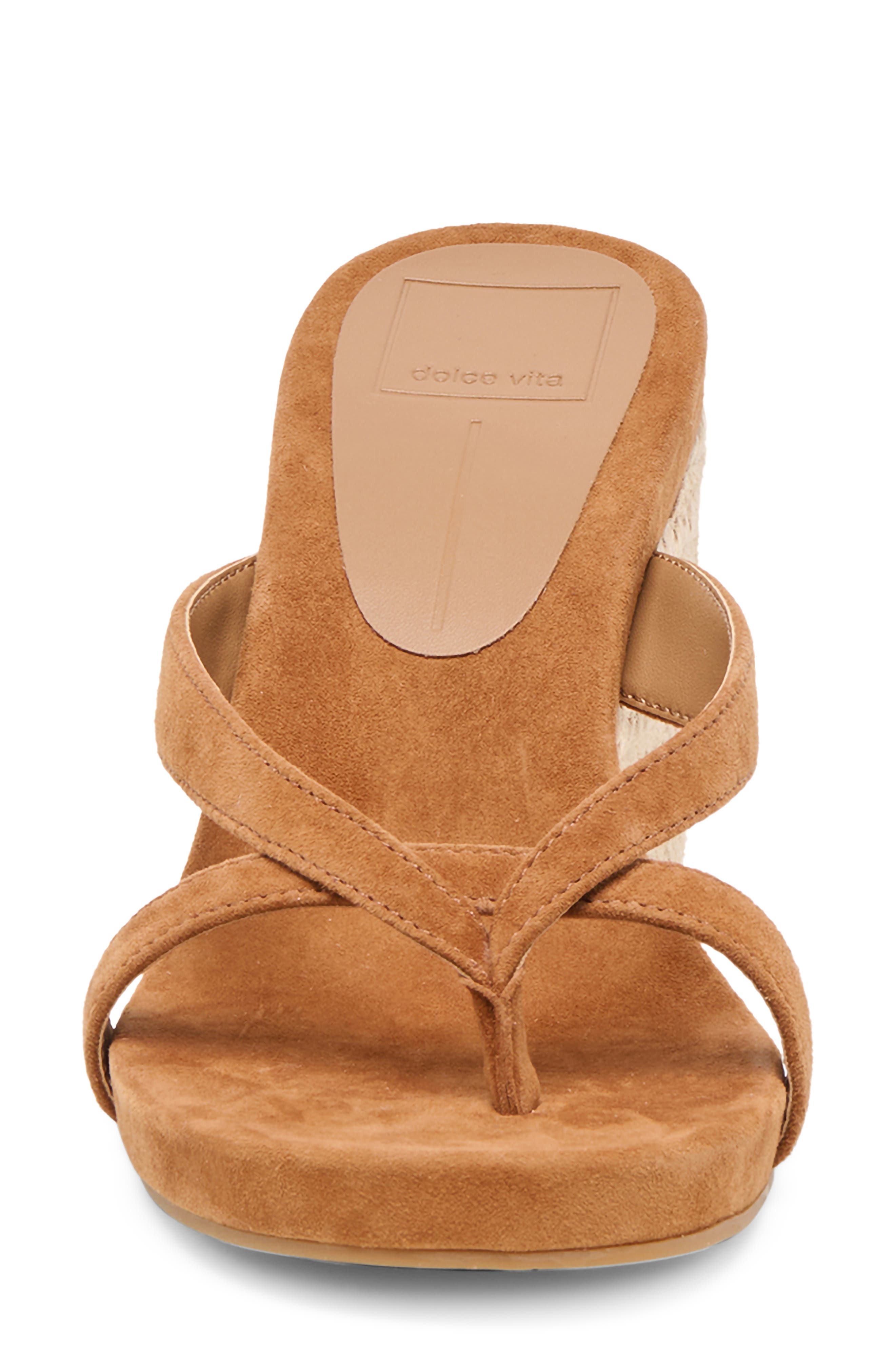 Dolce Vita Helan Espadrille Wedge, Alternate, color, Brown Suede