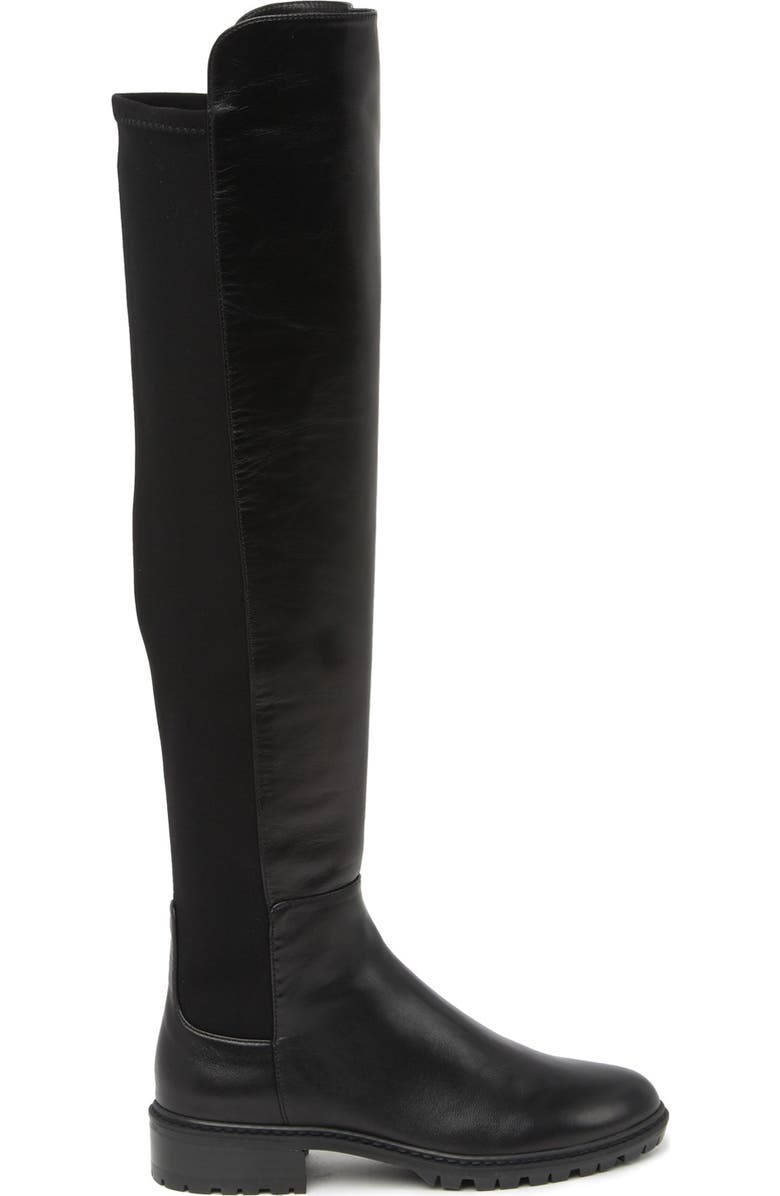 Stuart Weitzman 5050 City Mixed Media Tall Boot, Alternate, color,