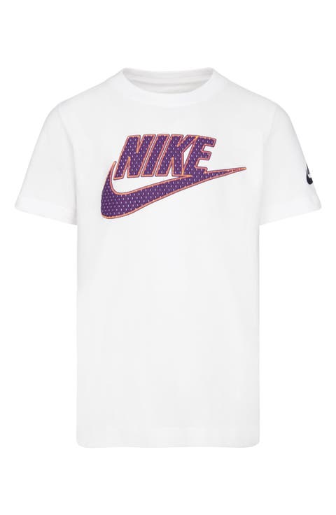 Kids' Faux Mesh Futura Logo T-Shirt (Little Boy)