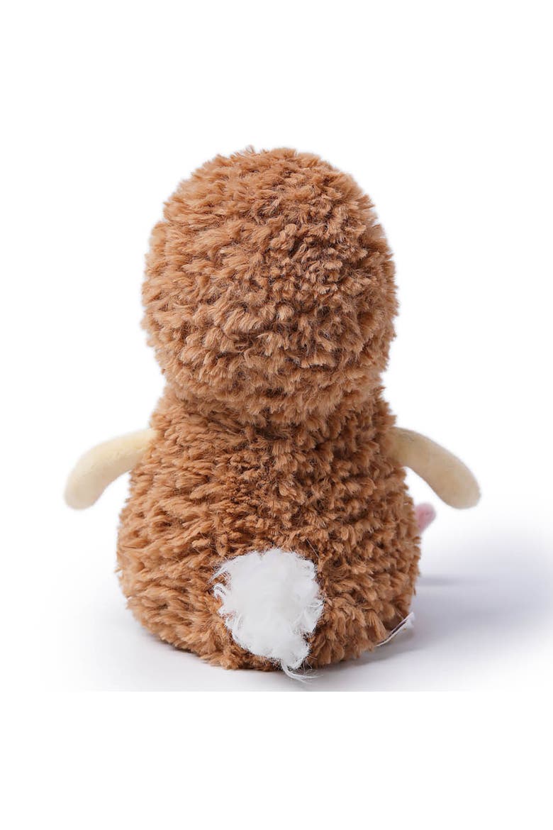 7 Inch Peanut Chicken Weighted Stuffed Animal, Alternate, color, Brown