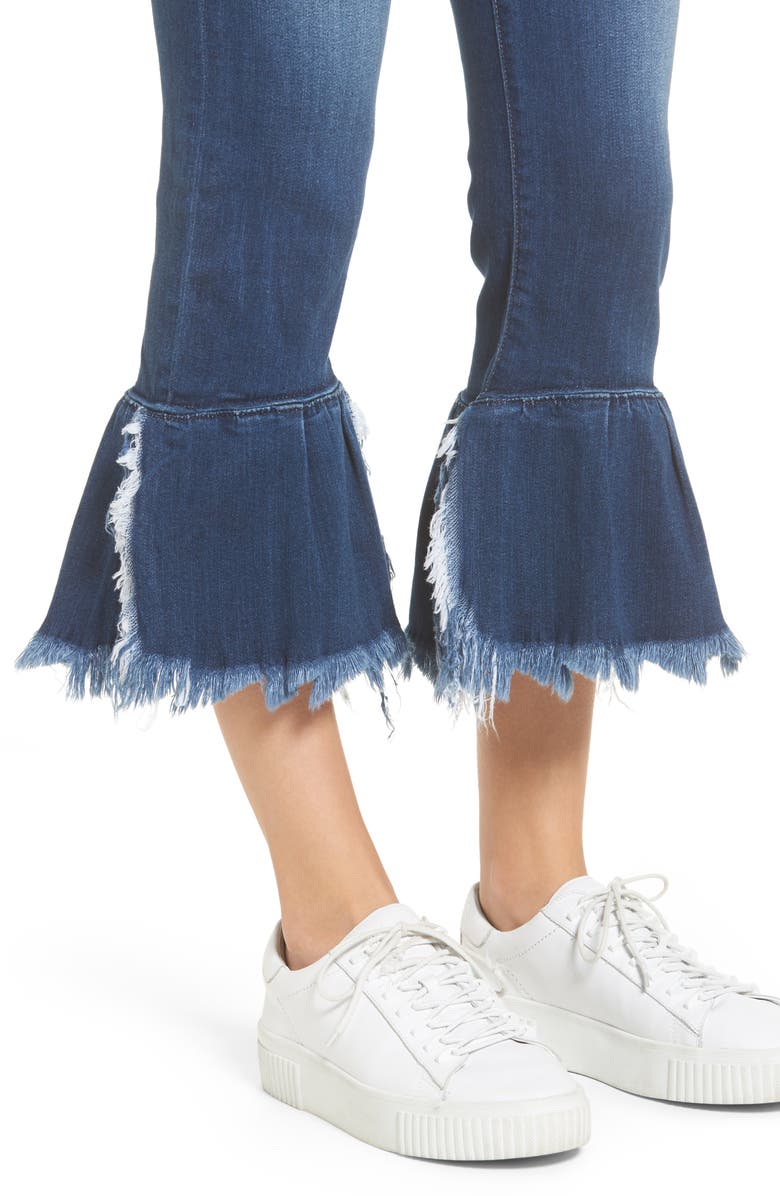 SP Black Ruffle Hem Jeans, Alternate, color, 