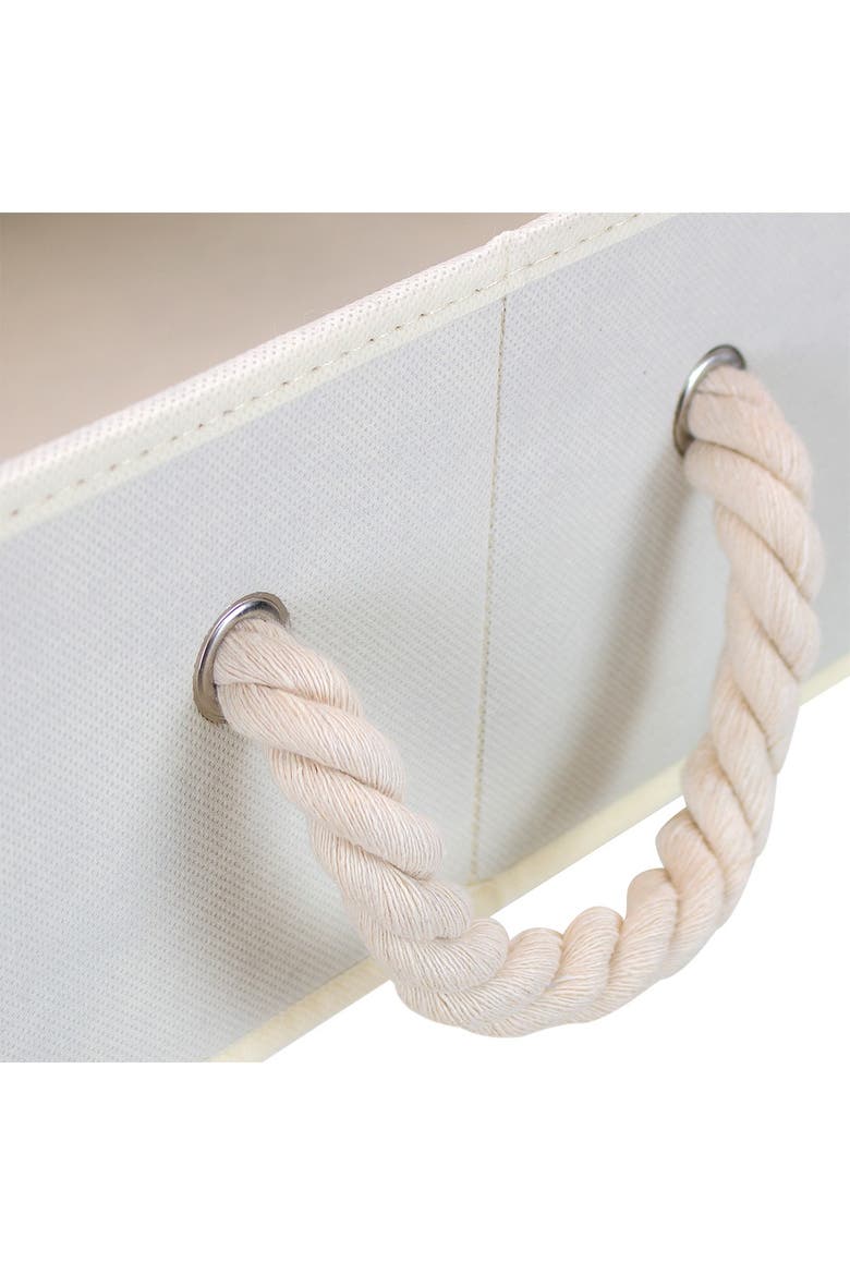 Beige Non-Woven Fabric Trapezoid Storage Box - Pack of 3, Alternate, color, BEIGE