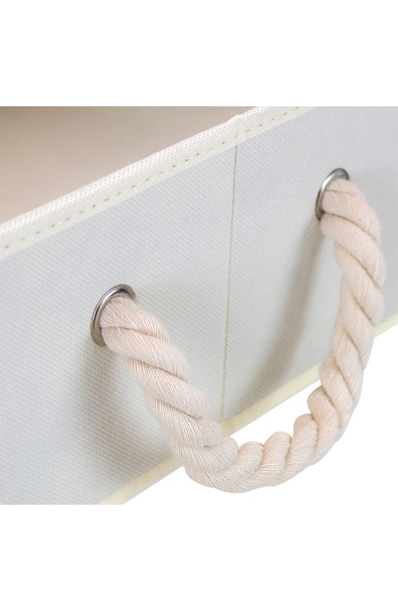 SORBUS Beige Non-Woven Fabric Trapezoid Storage Box - Pack of 3, Alternate, color, Beige