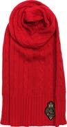 Lauren Ralph Lauren Cable Crest Patch Scarf
