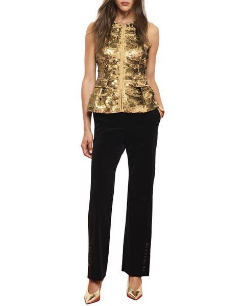 Sequin Cut Out Waistcoat