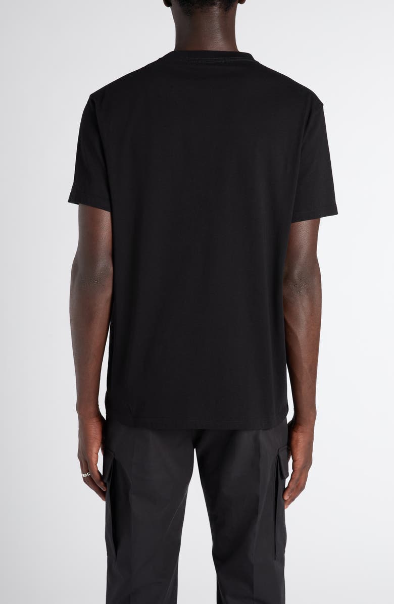 McQueen Paint Splattered Logo Graphic T-Shirt, Alternate, color, Black / Multicolour