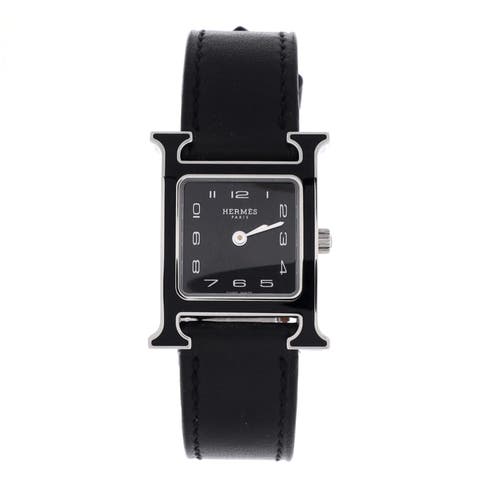 Heure H Quartz Watch Stainless Steel and Leather 21