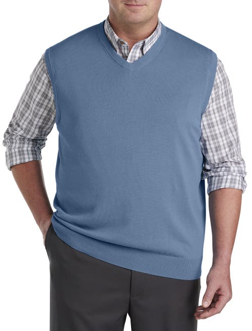 HARBOR BAY BY DXL HARBOR BAY BY DXL BIG & TALL V-NECK SWEATER VEST