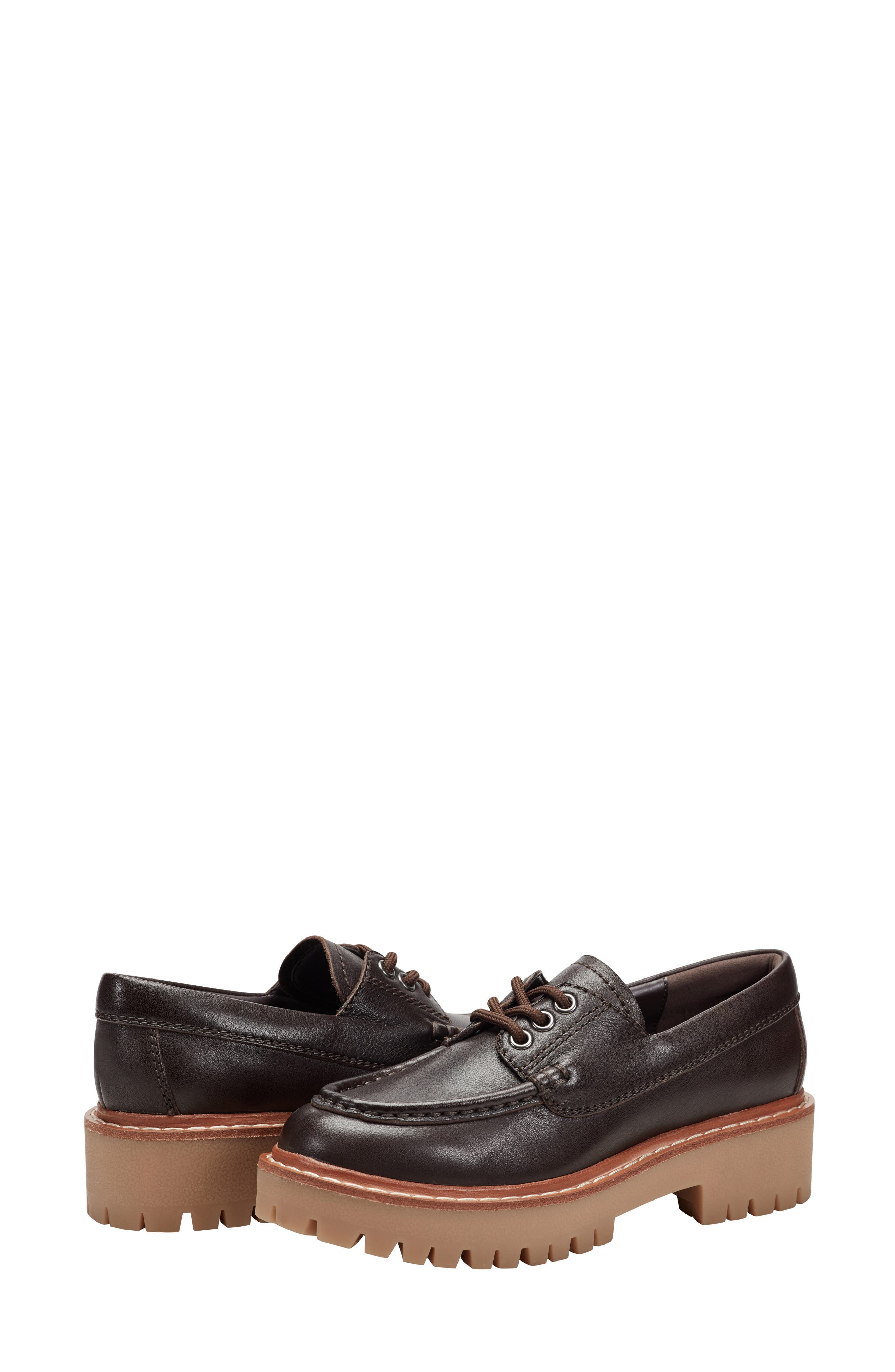 Marc Fisher LTD Nerida Platorm Derby, Alternate, color, Dark Brown