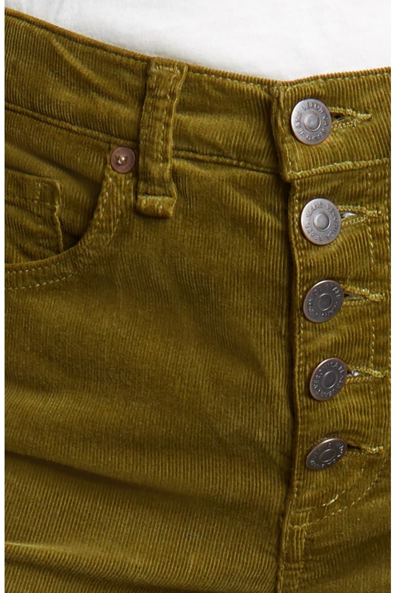 Beverly High Waist Corduroy Flare Pants, Alternate, color, MOSS