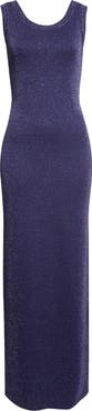 ST. JOHN Metallic Double Faced Knit Column Gown