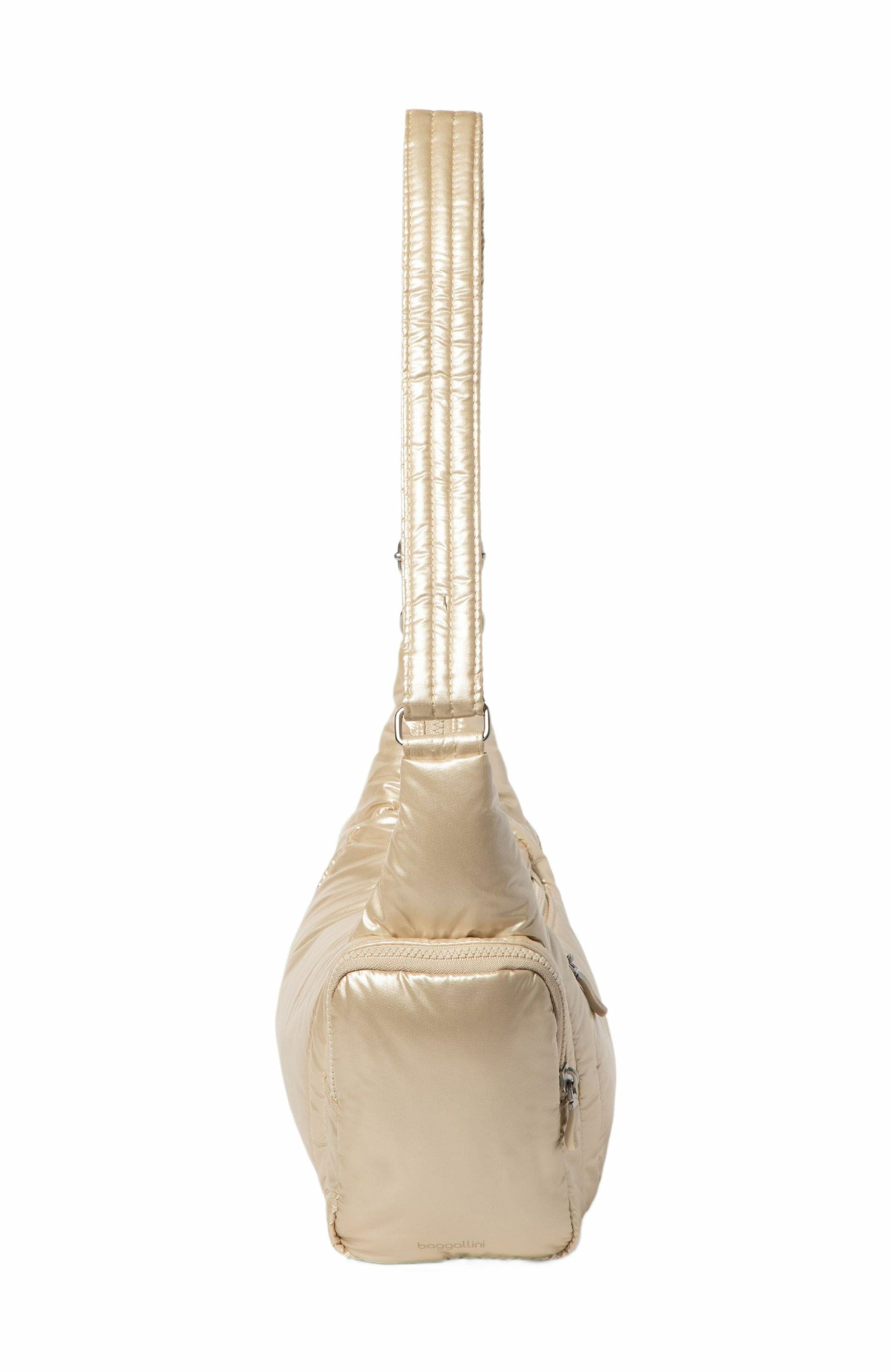 Banana Sling Crossbody Shoulder Bag, Alternate, color, Champagne Puff