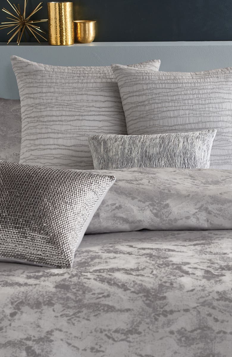 Donna Karan New York Luna Metallic Jacquard Duvet, Alternate, color, 