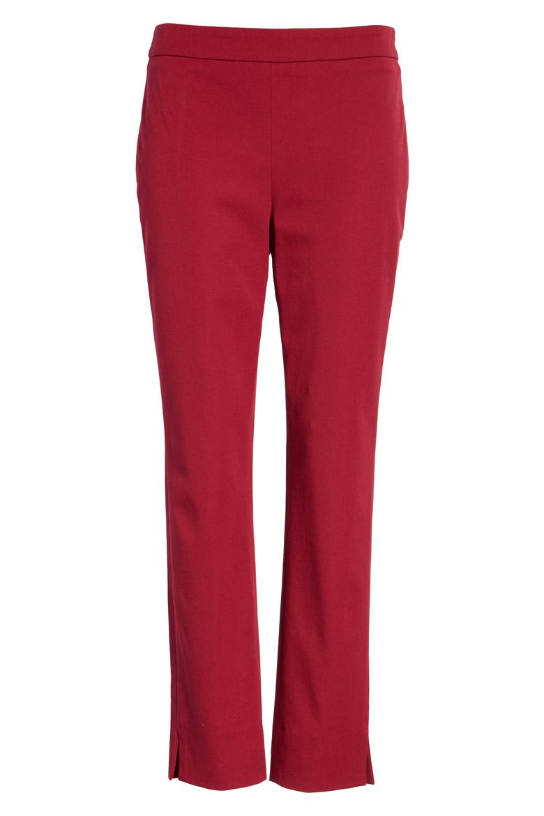 Stretch Ankle Skinny Pants, Alternate, color, RED RUMBA
