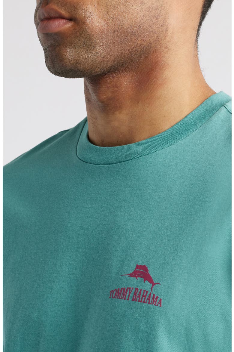 Weekend Pourcast Cotton Graphic T-Shirt, Alternate, color, BRISTOL BLUE